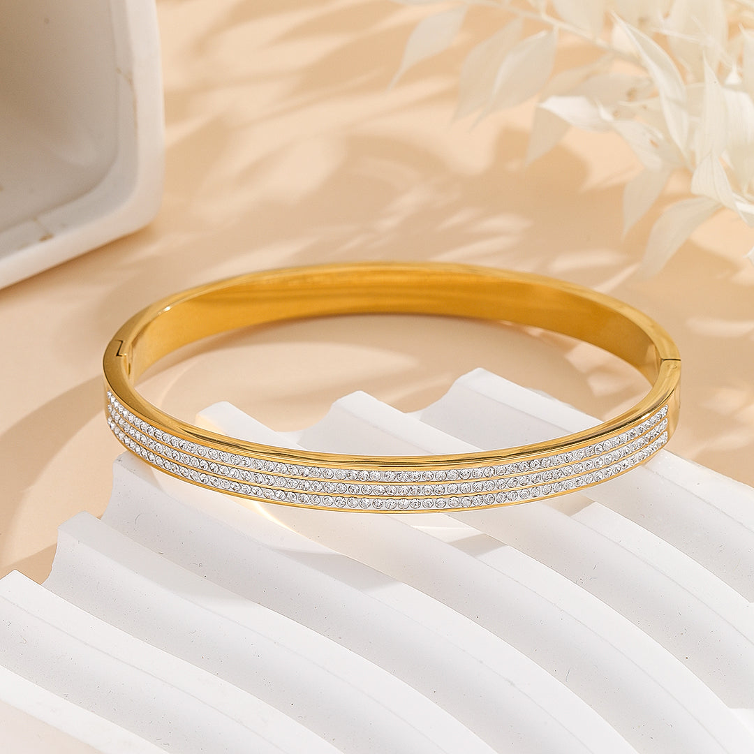 Azure Bliss Diamond Bangle